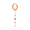singlepair Summer pearl hoop gold