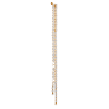 singlepair Sparkling waterfall hoop gold