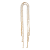 singlepair Sparkling rainbow hoop gold