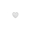 singlepair Twisted heart silver