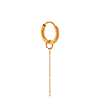 singlepair Plain chain hoop gold