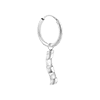 singlepair Boogie hoop silver
