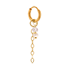 singlepair Coastal shine hoop gold