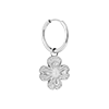 singlepair Wish me luck hoop silver