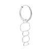 singlepair Georgia hoop silver