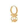 singlepair Cherry bow hoop gold