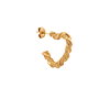 singlepair Twisted love hoop gold