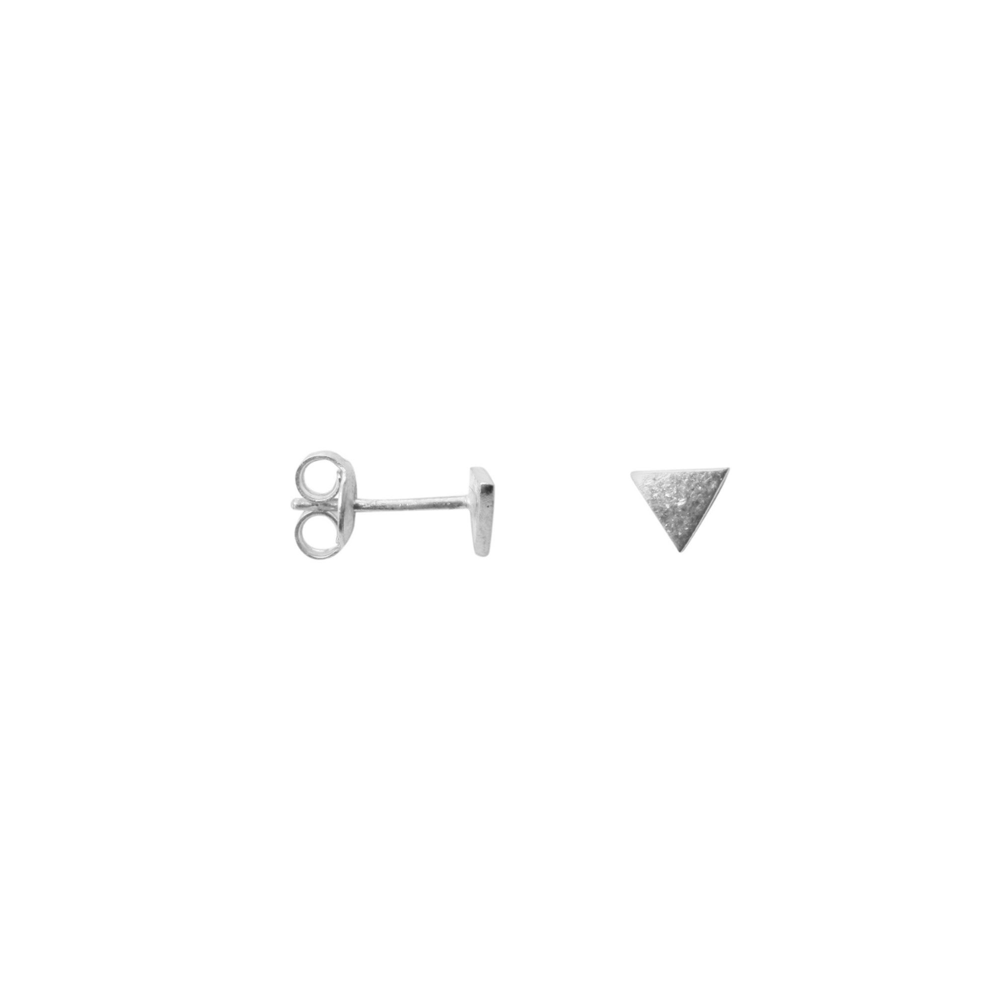 Earring Triangle Minimal Silver