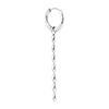 singlepair Bones hoop silver