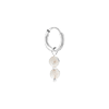 singlepair Lagoon hoop silver