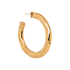 singlepair Rough hoop gold