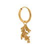 singlepair Coral hoop gold