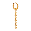 singlepair Baby shell hoop gold
