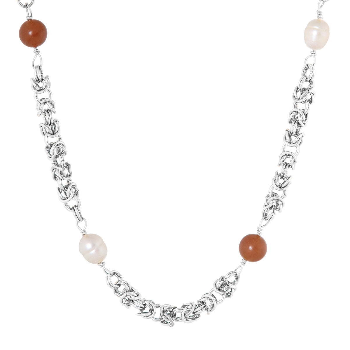 Amber silver necklace silver
