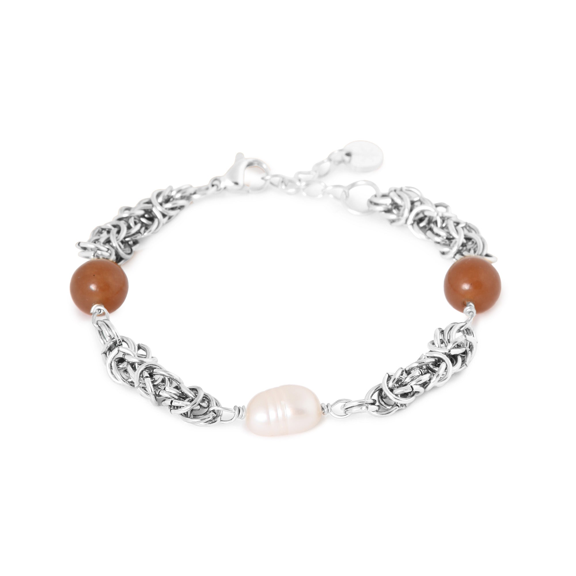 Amber silver bracelet silver