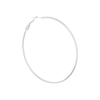 singlepair Big round hoop silver