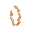 singlepair Big twirl hoop gold