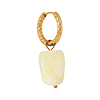 singlepair Butter yellow hoop gold