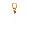 singlepair Chain bloom hoop gold