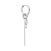 singlepair Chain medusa hoop silver