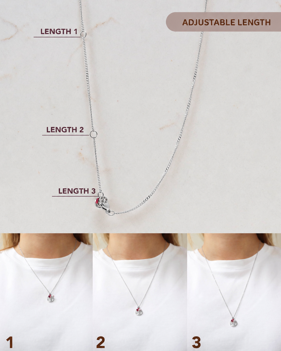 Coin necklace silver