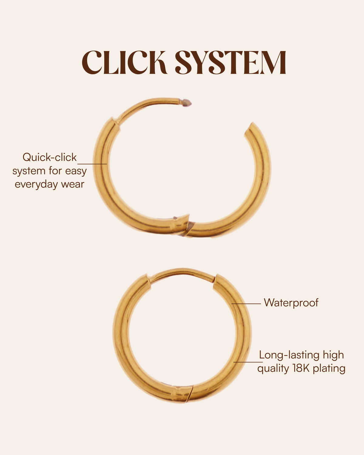 Tilly hoop gold