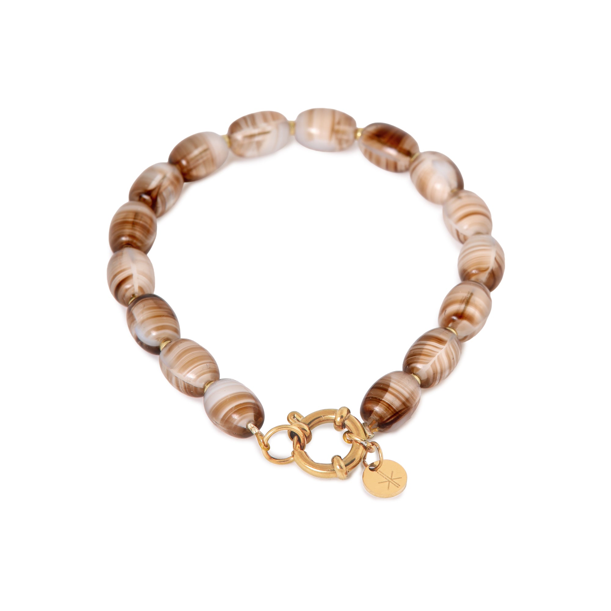 Dark cookie bracelet gold