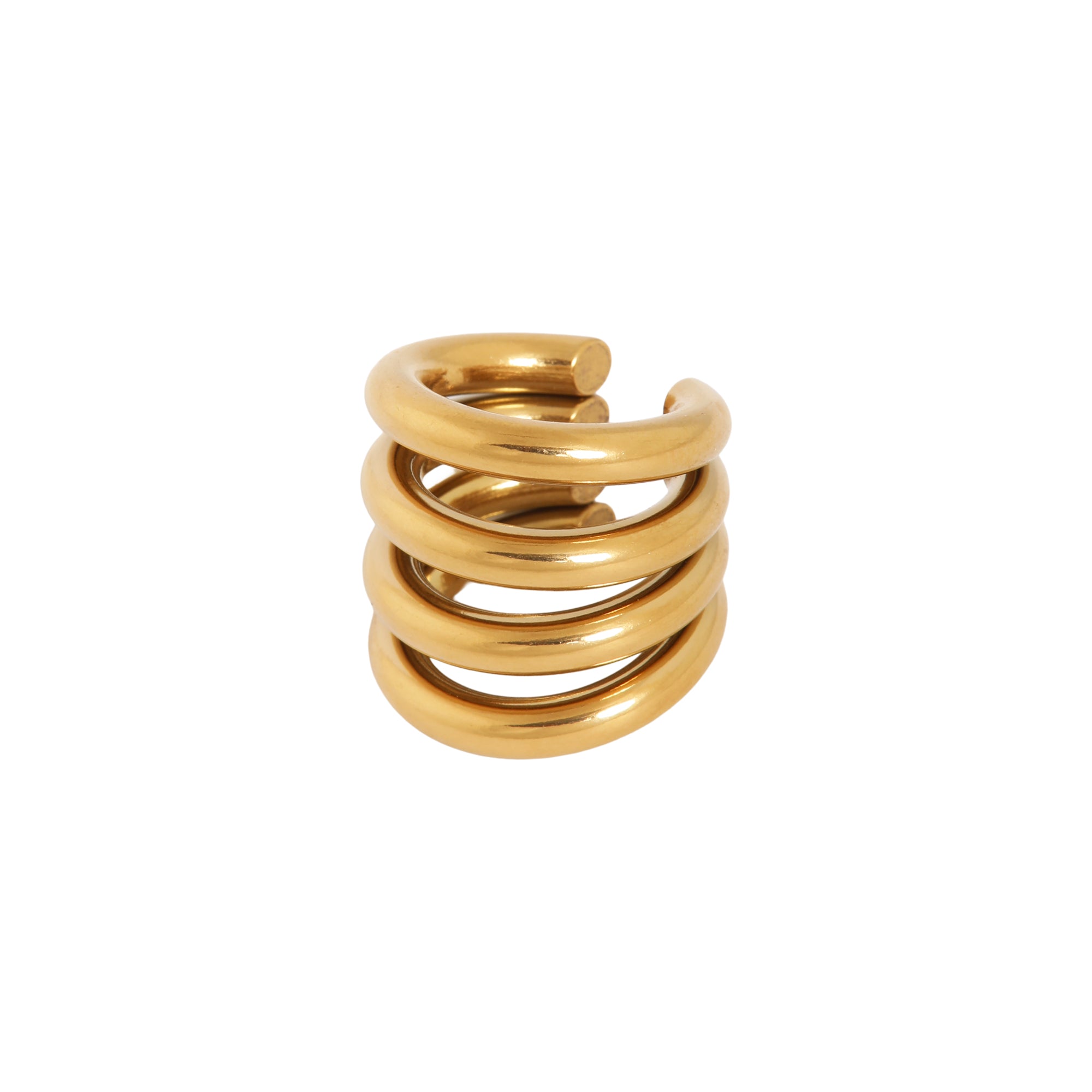 Four in a row ear cuff gold
