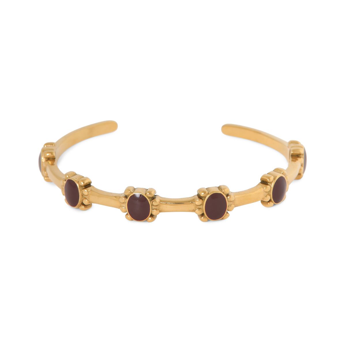 Garnet romance bangle gold
