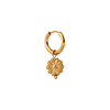 singlepair Golden bloom hoop gold