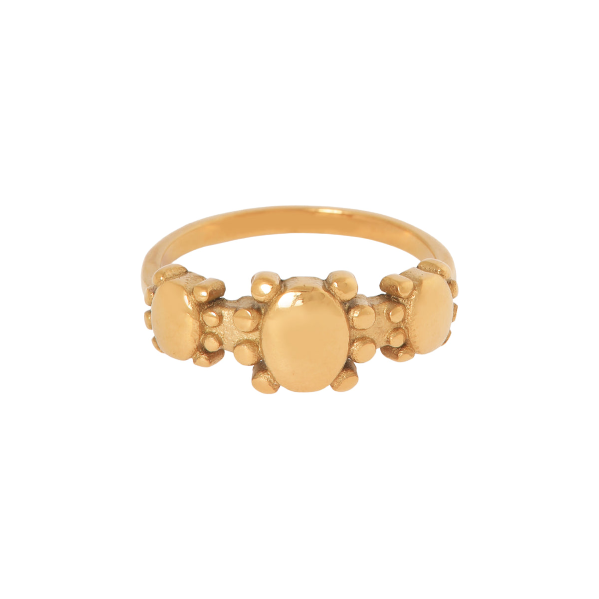 Golden romance ring gold
