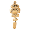 singlepair Greek elegance hoop gold