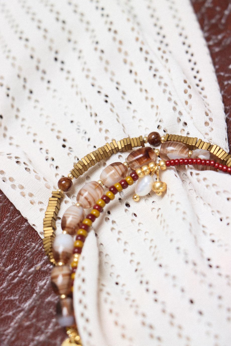 Dark cookie bracelet gold