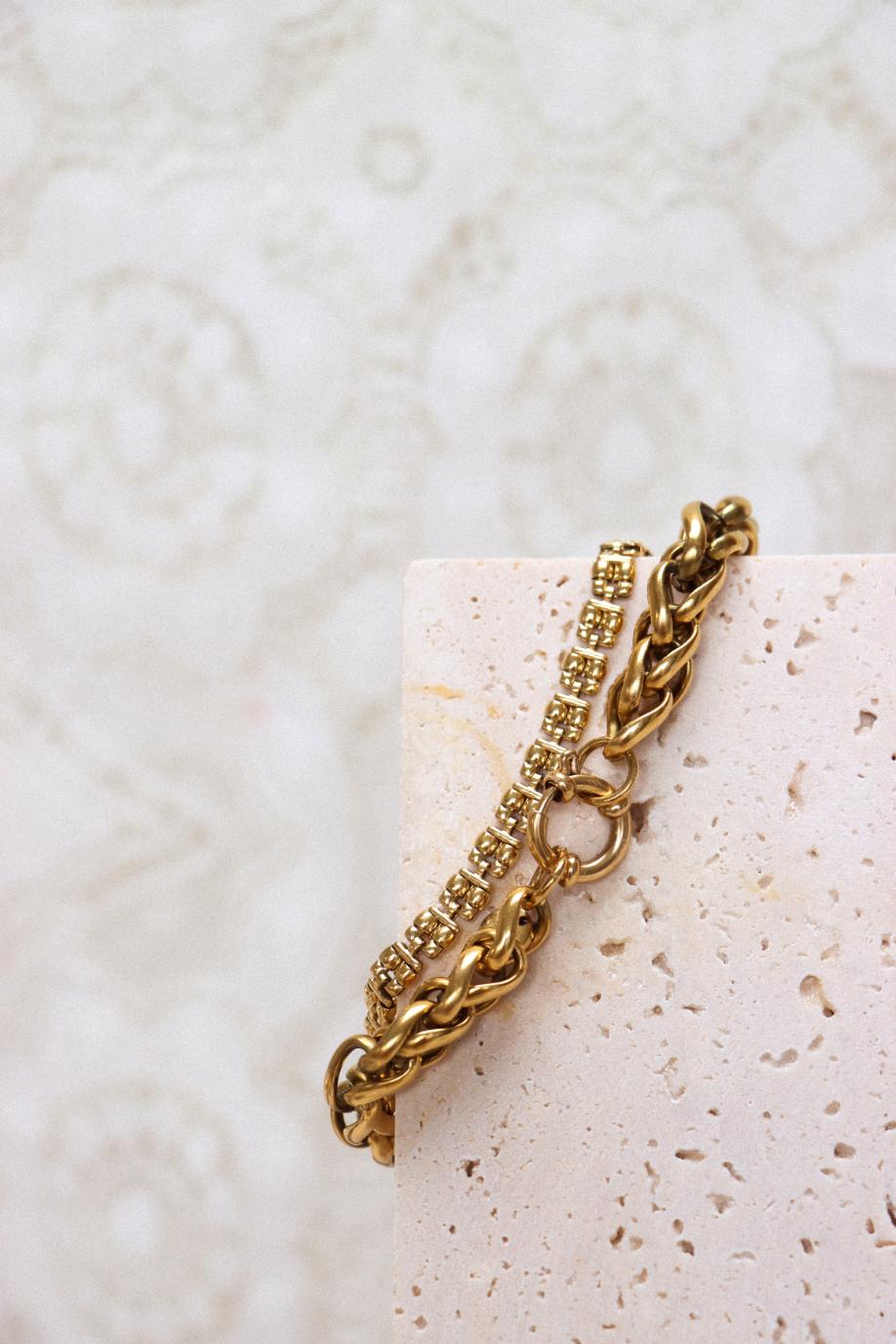 Classic square bracelet gold