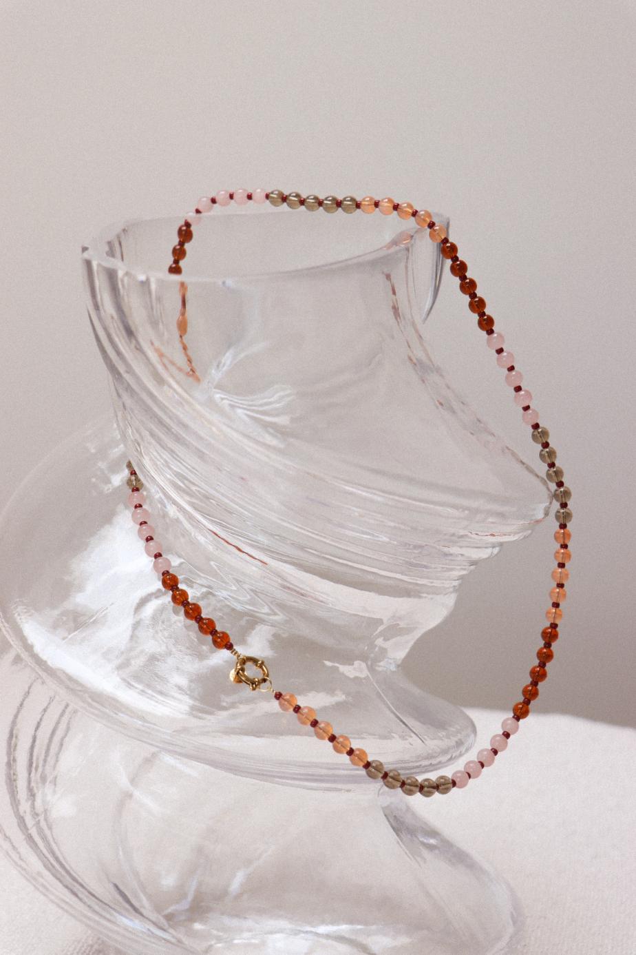 Truffle punch necklace gold