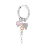 singlepair Juna hoop silver
