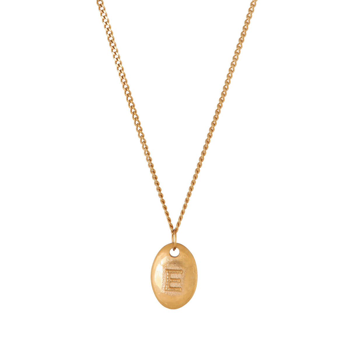 Initial necklace dots gold