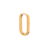 singlepair Oval hoop gold