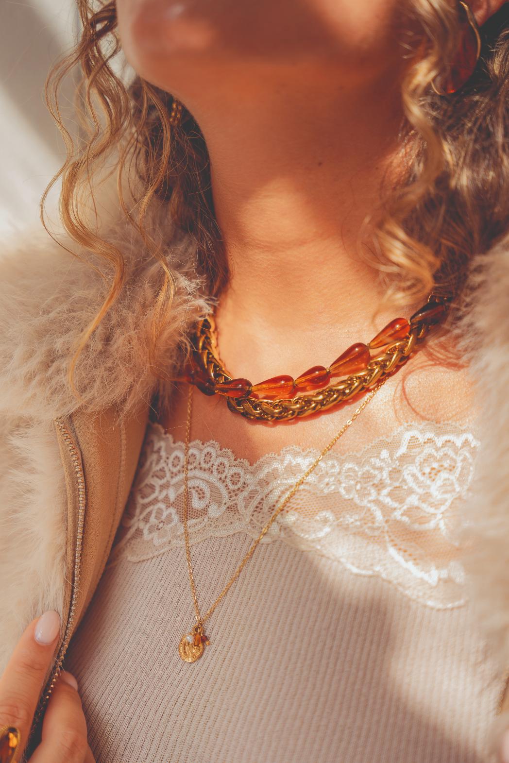 Coin necklace gold