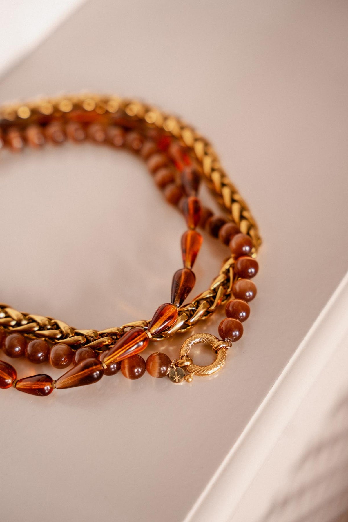 Cobra maxi necklace gold