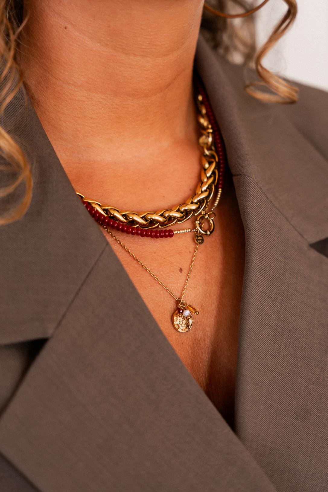 Cobra maxi necklace gold