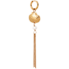 singlepair Long shell hoop gold