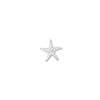 singlepair Mini sea star silver