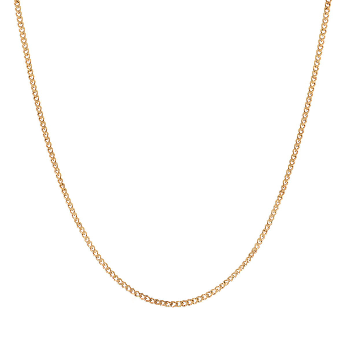 Plain necklace gold