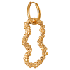 singlepair Organic bubble hoop gold
