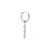 singlepair Sage hoop silver