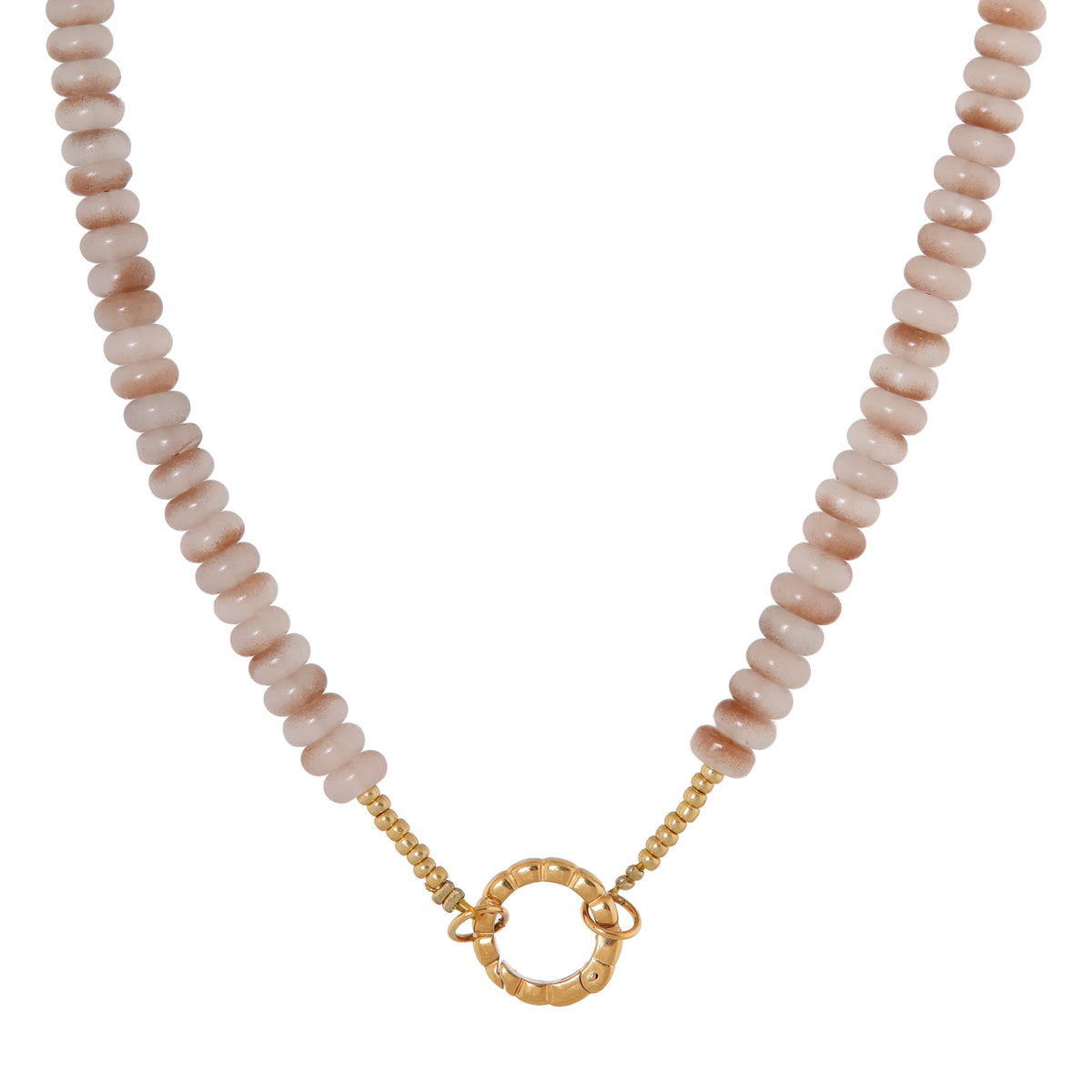 Satin twist necklace gold