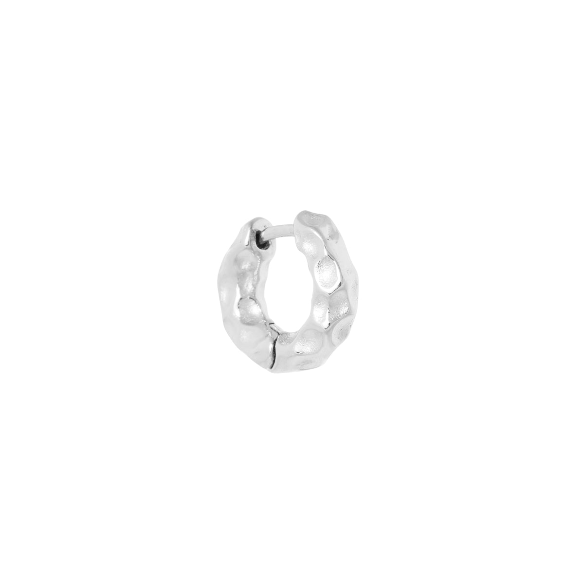 Solid gloss hoop silver