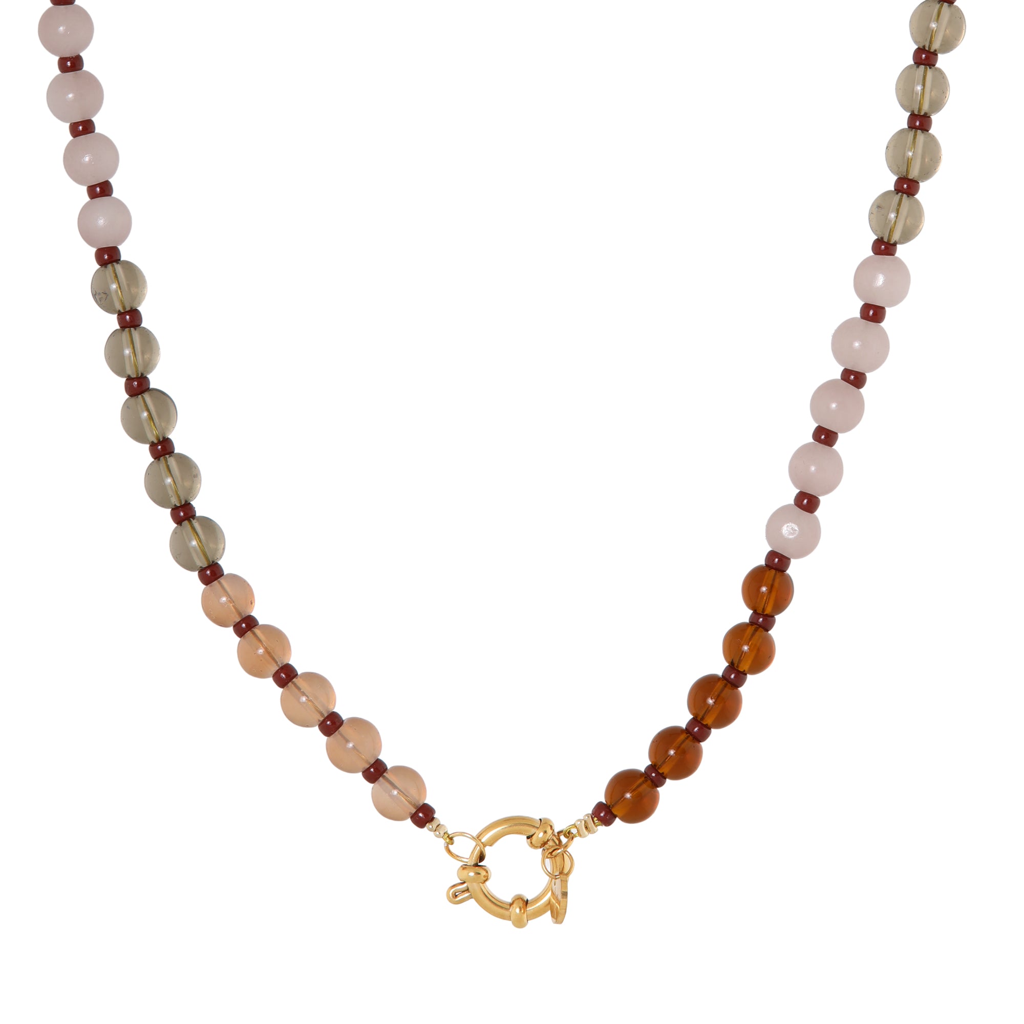 Truffle punch necklace gold