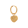 singlepair Twirl hoop gold